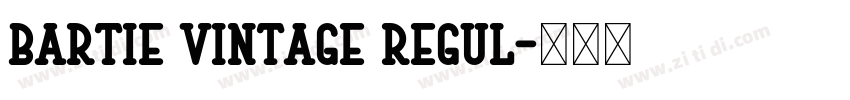 Bartie Vintage Regul字体转换